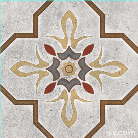 ENCAUSTIC POTTERY TILE GP 2576